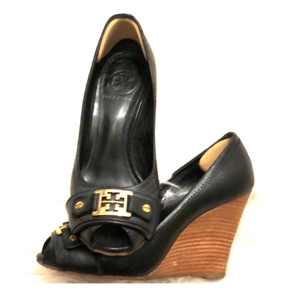 Tory Wedge Heels Peep Toe
